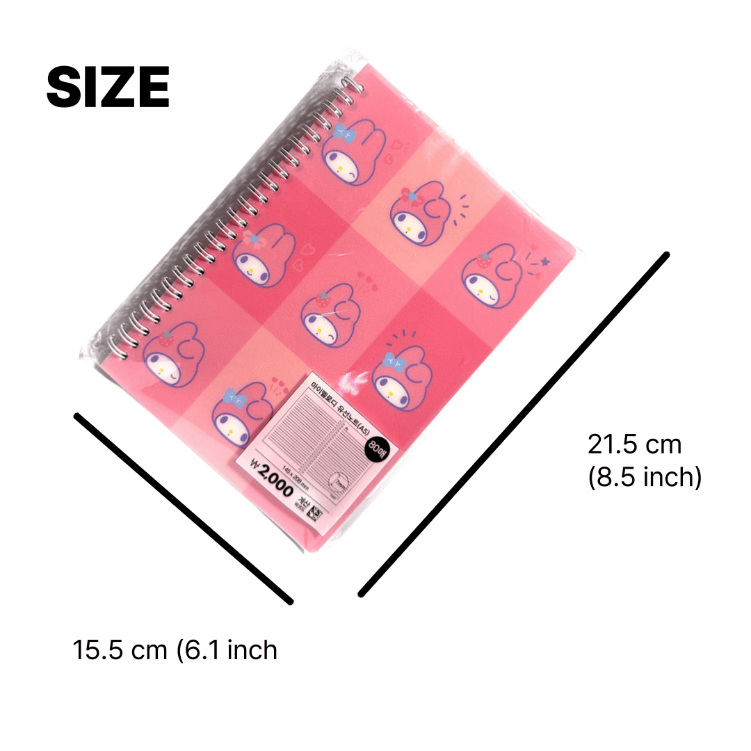 korean stationery gift idea with My Melody cover