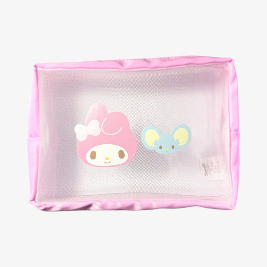 sanrio zipper pouch My Melody Square Mesh Pouch