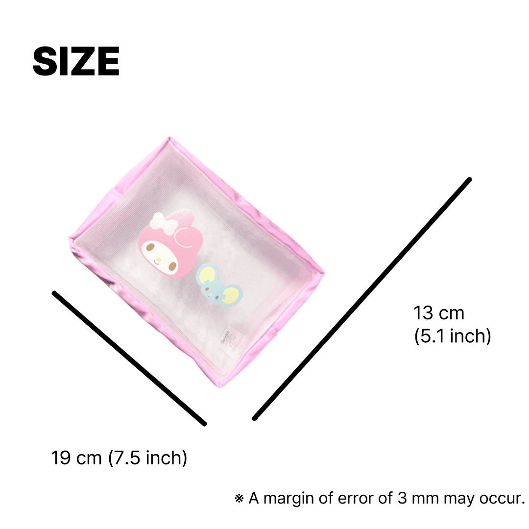 Cute sanrio wallet with my melody charm