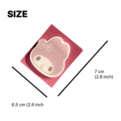 korean stationery sticky notes – my melody shaped memo pad