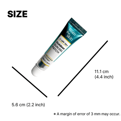 moisturizing facial sun cream in patch format