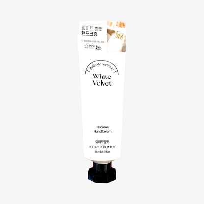 powdery scent hand cream white velvet daily comma bello de perfume