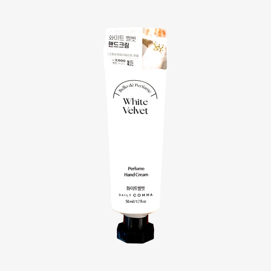 powdery scent hand cream white velvet daily comma bello de perfume