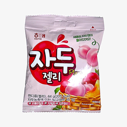 ALT 1: korean plum jelly snack Haitai Plum Candy

ALT 2: plum jelly candy with plum flavored candy

ALT 3: korean snacks featuring asian jelly candy

ALT 4: Sweet and chewy plum flavored candy snack

ALT 5: fruity jelly snack from Korea with plum flavor

ALT 6: korean candy soft plum jelly texture

ALT 7: korean sweet treat made with plum extract

ALT 8: soft jelly snack with vitamin E added

ALT 9: pink korean fruit jelly candy from Haitai

ALT 10: plum flavored snack for kids and adults