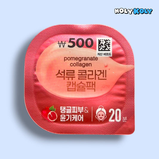anti-aging pomegranate collagen mask capsule pack