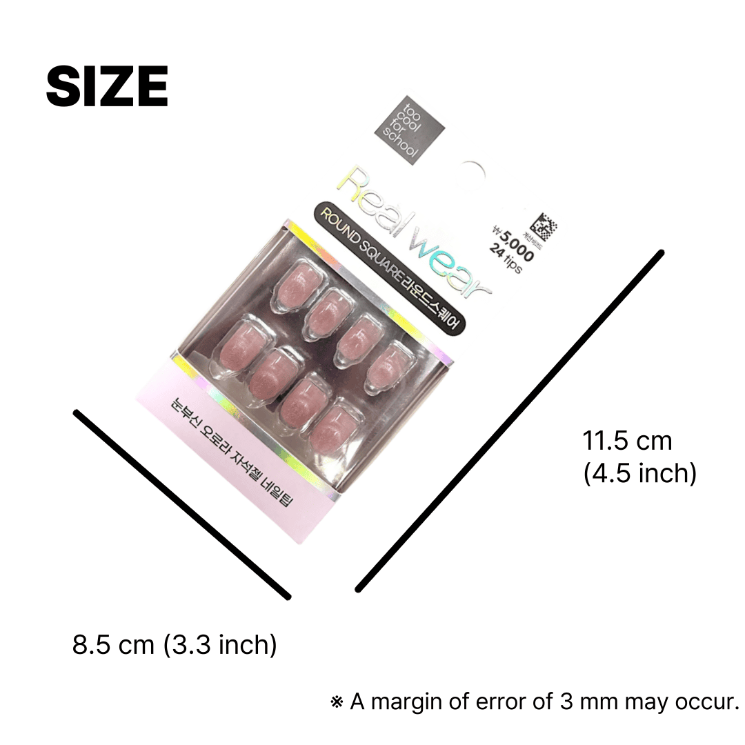 Too Cool For School Icing Magnet Real Wear Nail Tip – Press On Nail Set Magnetic | Best Magnetic Press On Nail Set