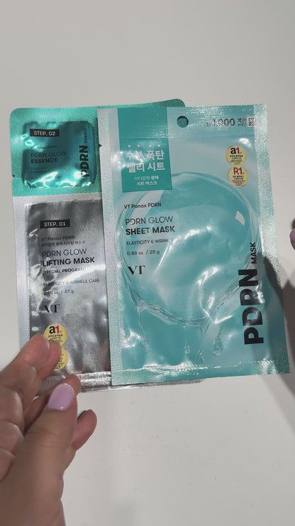2-step lifting mask with ampoule-infused essence