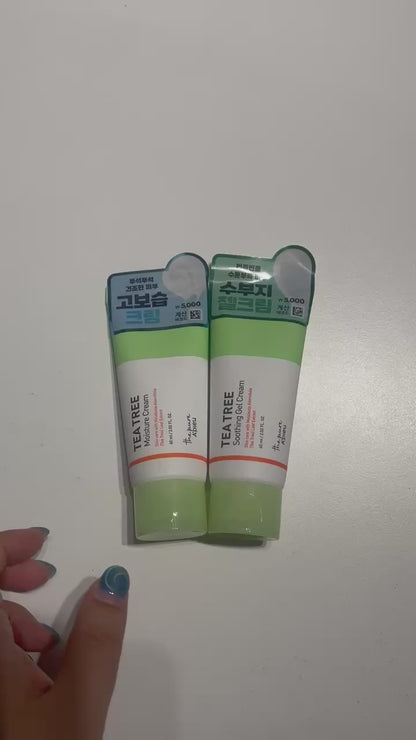 tea tree calming gel with natural plant extracts