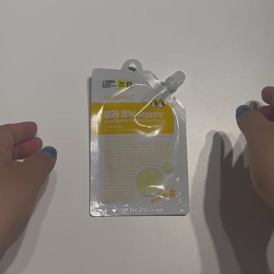 Oil cleansing your face with vitamin-rich formula