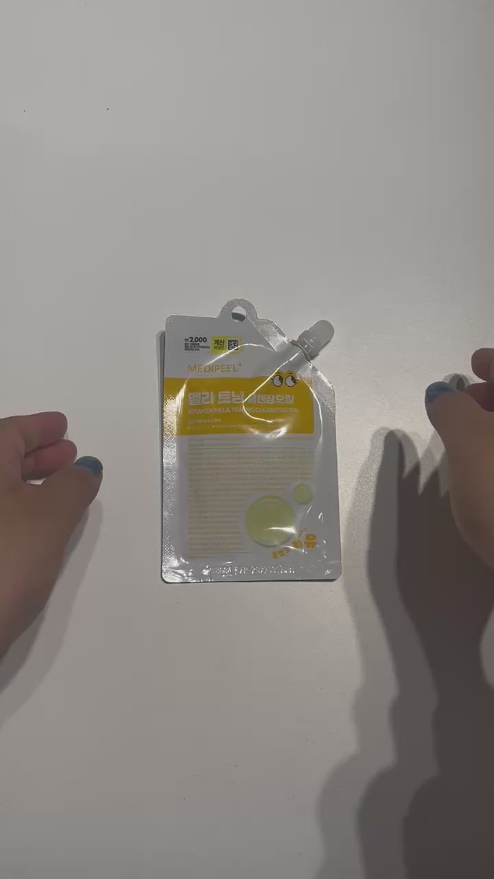 Oil cleansing your face with vitamin-rich formula