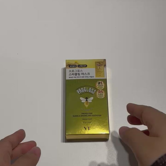 facial mask with oxygen bubbles for glow