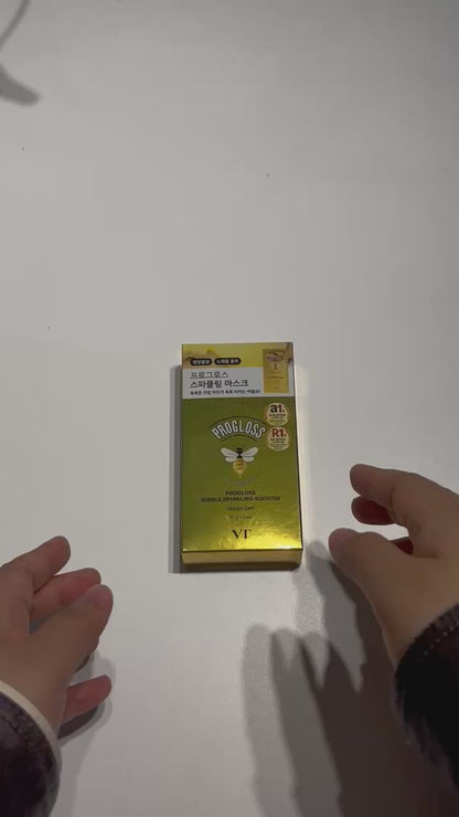 facial mask with oxygen bubbles for glow