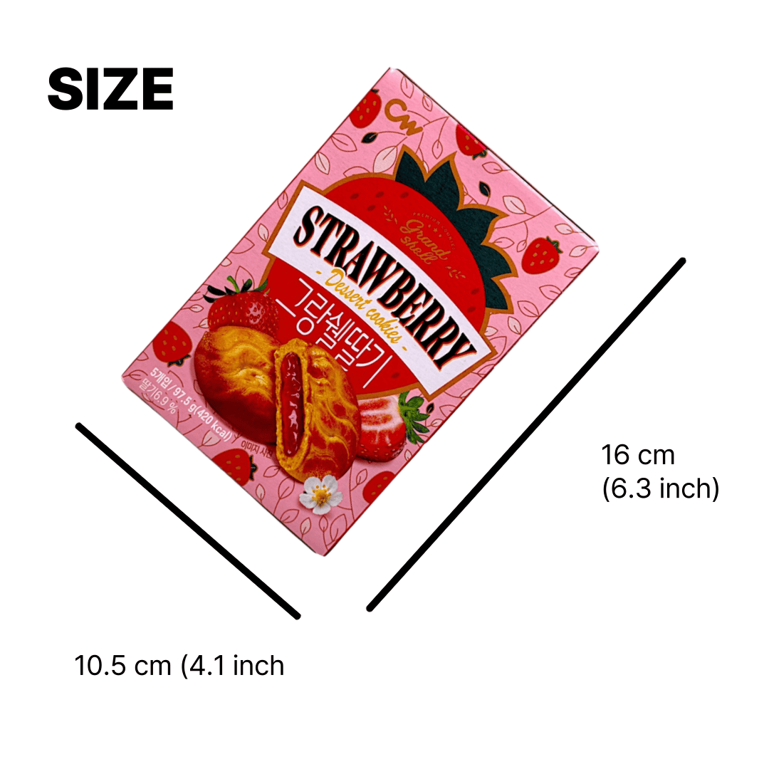 soft cake korean snack with fruity cream