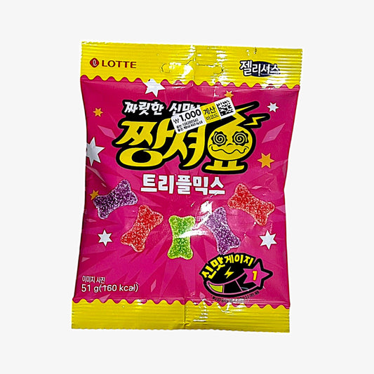 korean sour gummy mix – Lotte Jjangsyuhyo Triple Mix Candy

