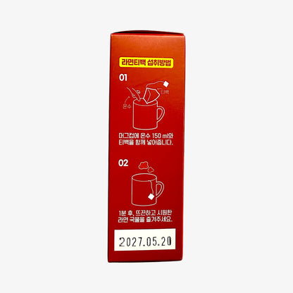 Sweet and spicy Korean ramen tea bag, perfect for snacking