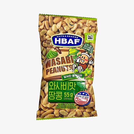 korean wasabi peanut snack Baff Wasabi Peanut 55g