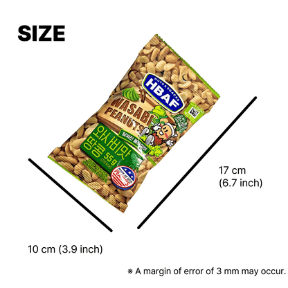 popular korean snacks wasabi peanuts pack
