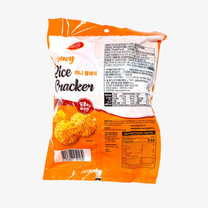 traditional korean snacks with honey and crispy rice