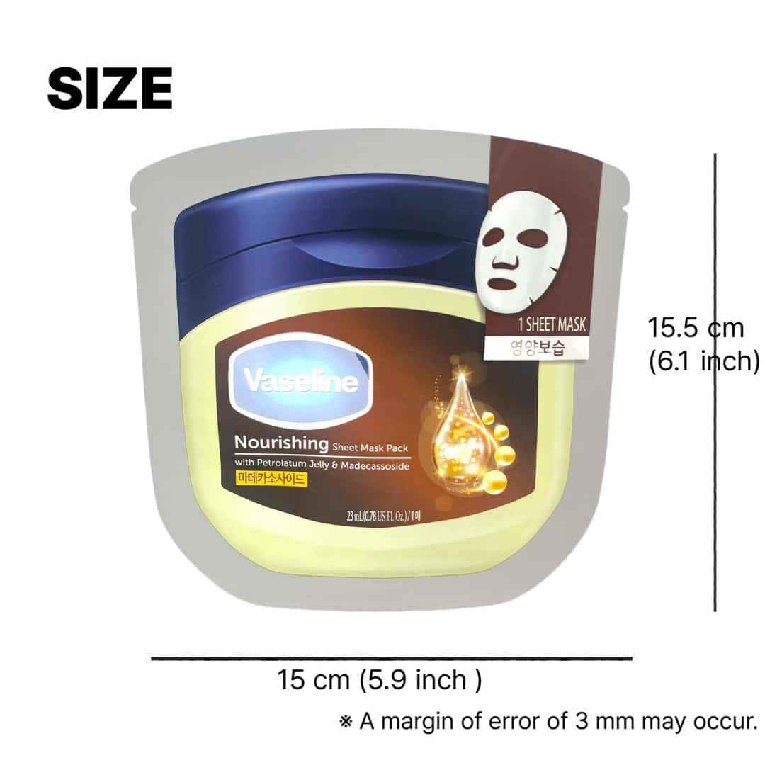 Vaseline Face Mask Korean beauty product – Daiso Korea sheet mask front view
