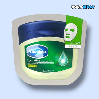 Vaseline Face Mask Korean beauty product – Daiso Korea sheet mask front view