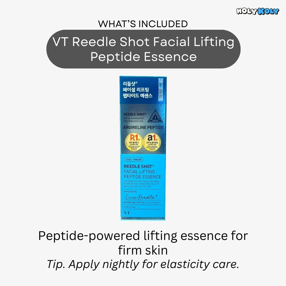 VT Reedle Shot facial lifting peptide essence 2ml trial size for firming and elasticity care