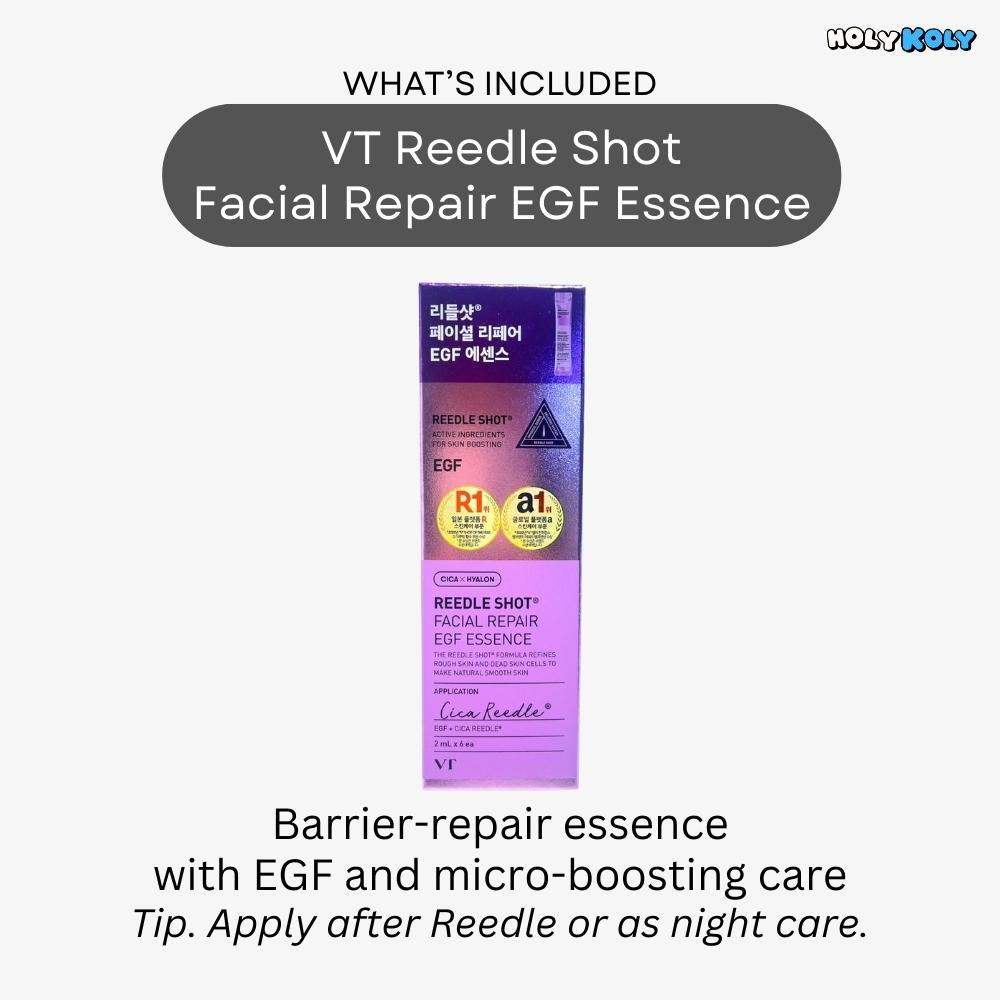 VT Reedle Shot facial repair EGF essence 2ml trial size for skin barrier care