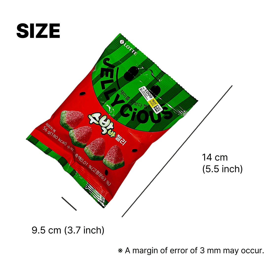 summer korean snack with watermelon taste