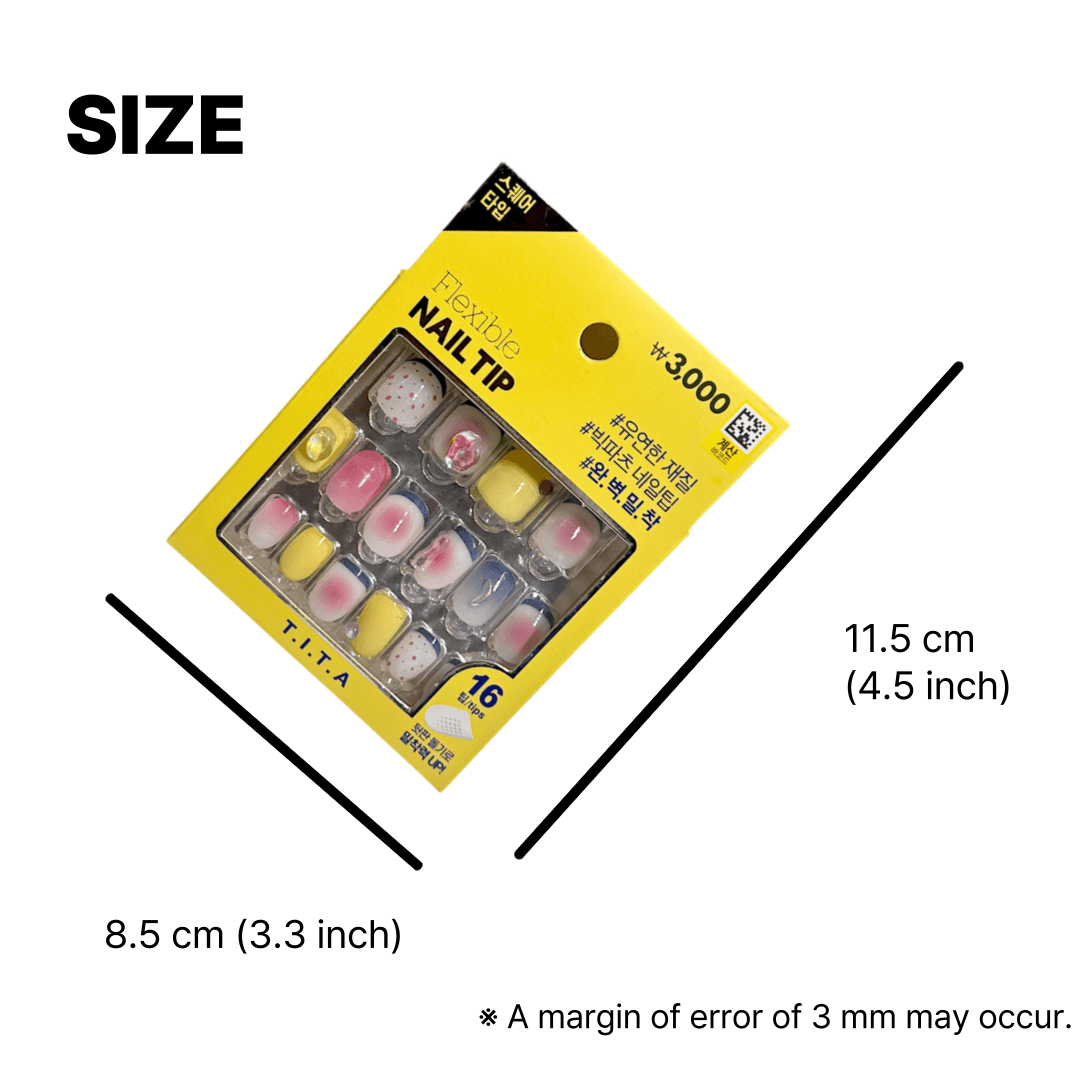 press on nail art with glossy ombre finish